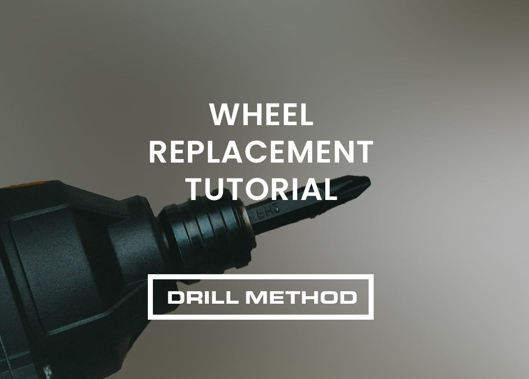 How to replace a wheel - Drill Method