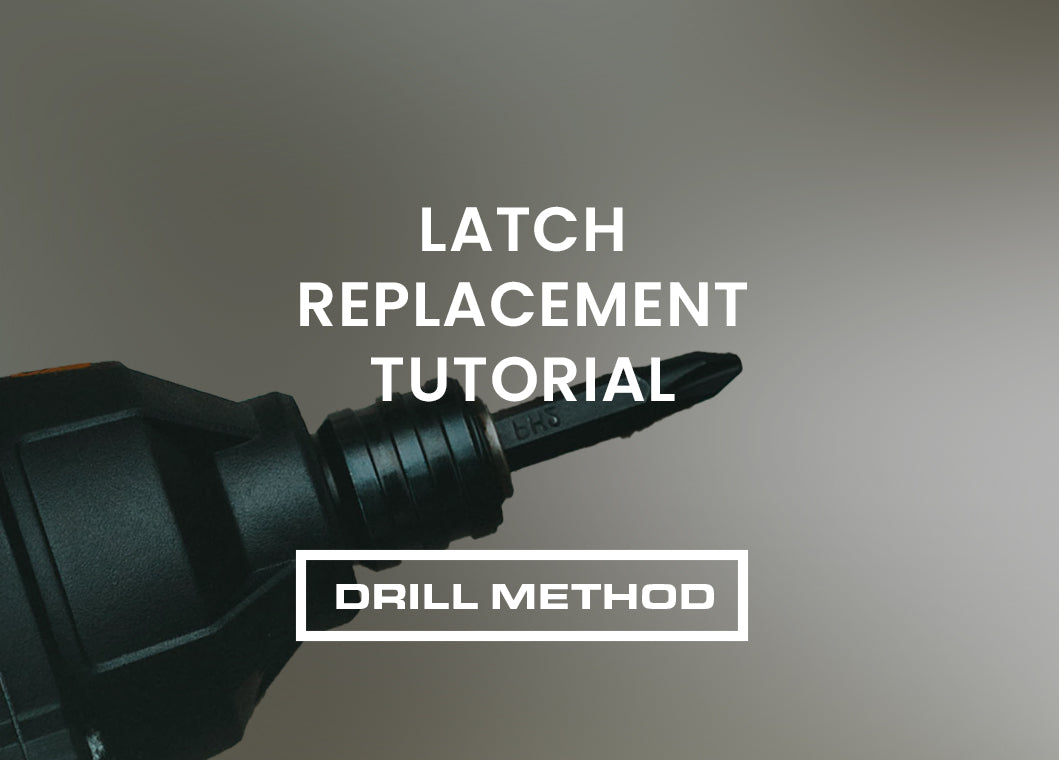 How to replace a latch - Drill Method