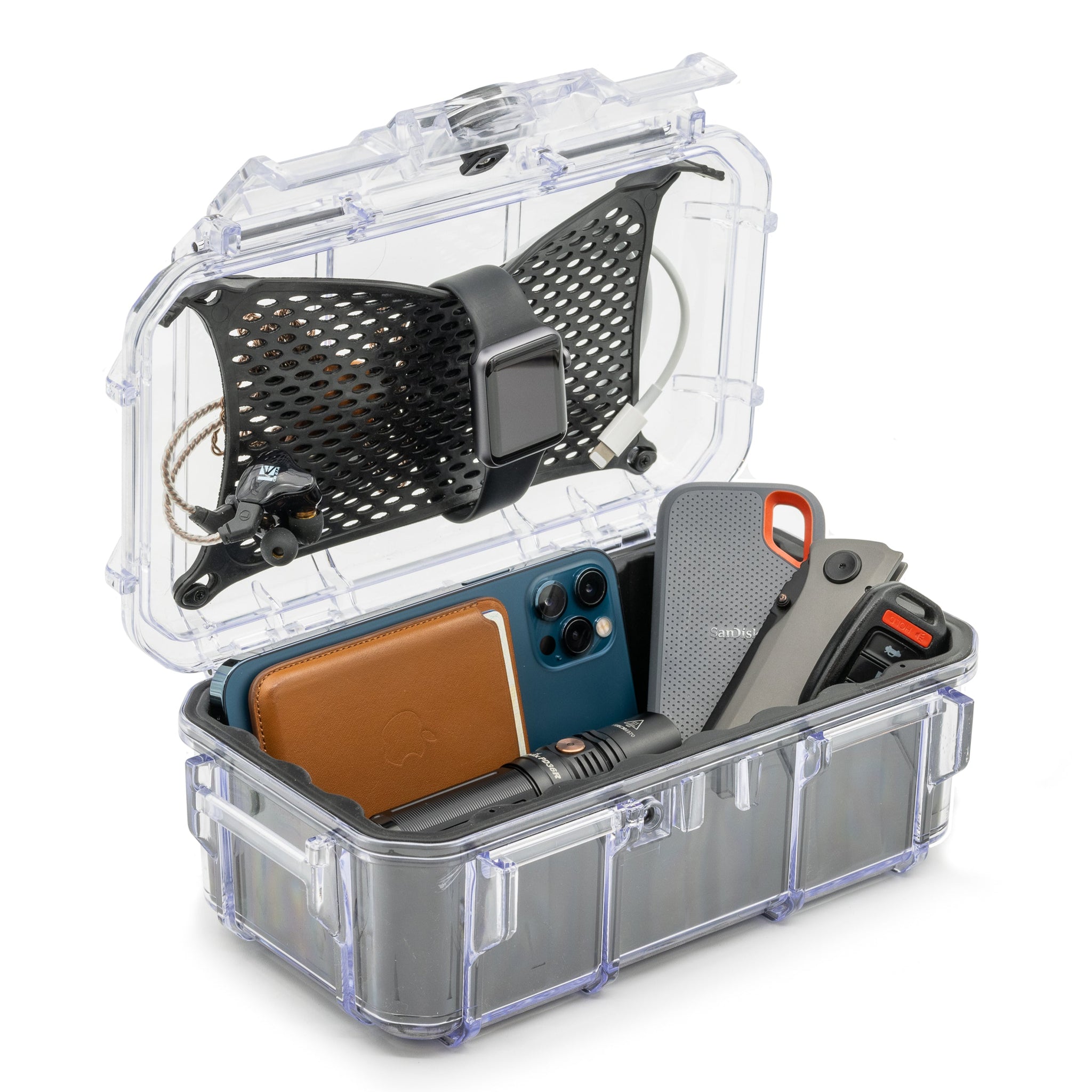 56 Micro custodia protettiva rigida portatile impermeabile con schiuma 56 Micro custodia protettiva rigida portatile impermeabile con schiuma